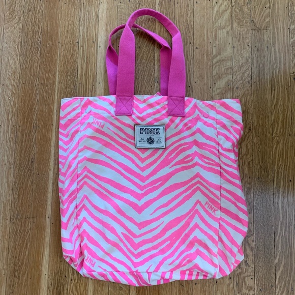 PINK Victoria's Secret Handbags - Victoria’s Secret Pink Zebra magnetic tote